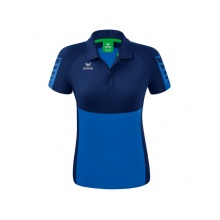 Erima Sport-Polo Six Wings (100% Polyester, tailored cut, quick-drying) royal blue/navy blue Women